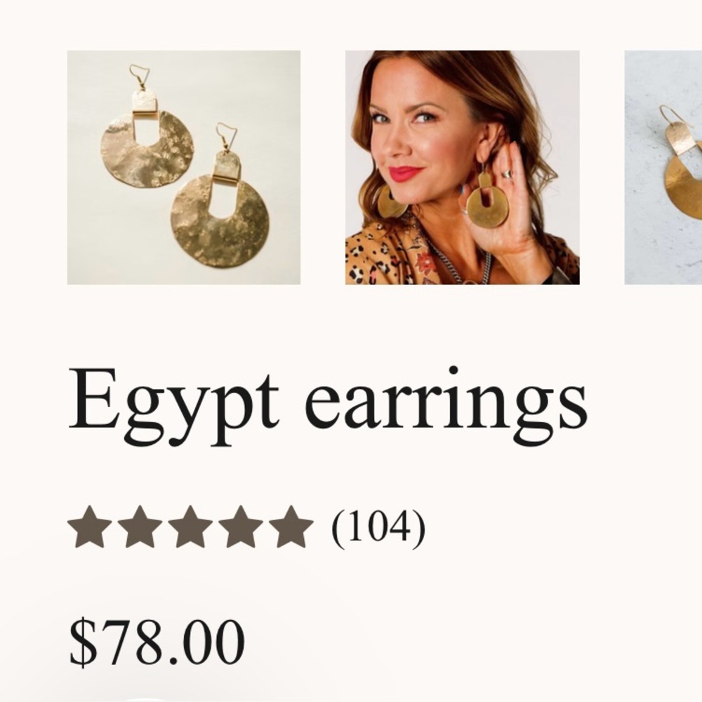 Twisted Silver Brass Statement Hoop Earrings - image 3